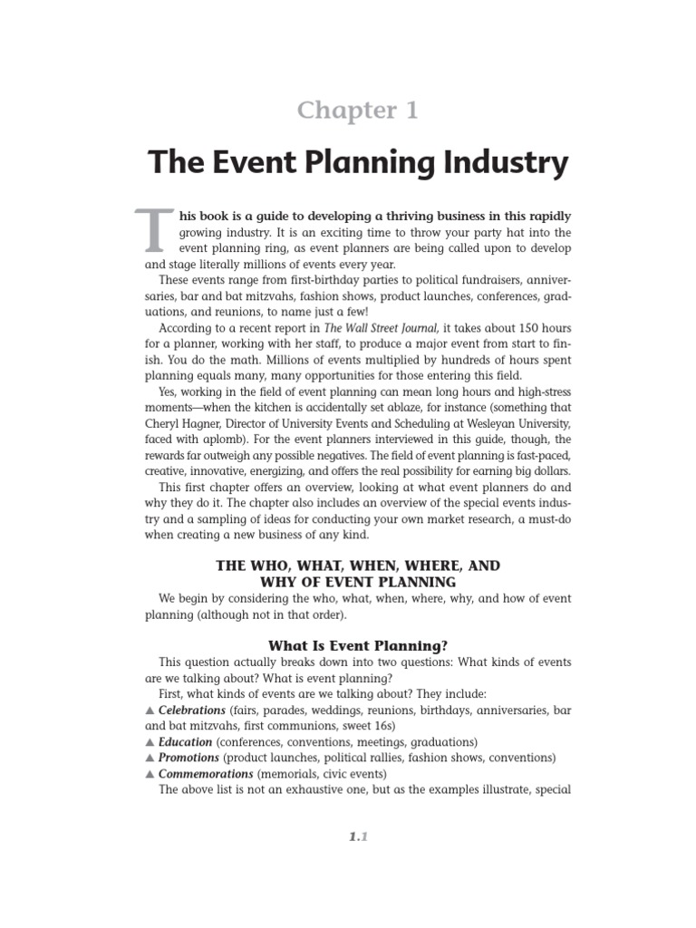 Event Planning | PDF