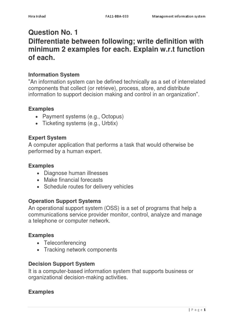 Understanding Information Systems | PDF | Customer Relationship ...