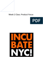 Week 2 Class: Product Focus