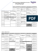 Jadwal Blok 4 KDS II 2013