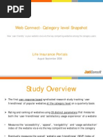 JuxtConsult Web Connect Snapshot - Life Insurance Portals - Aug-Sept 2008
