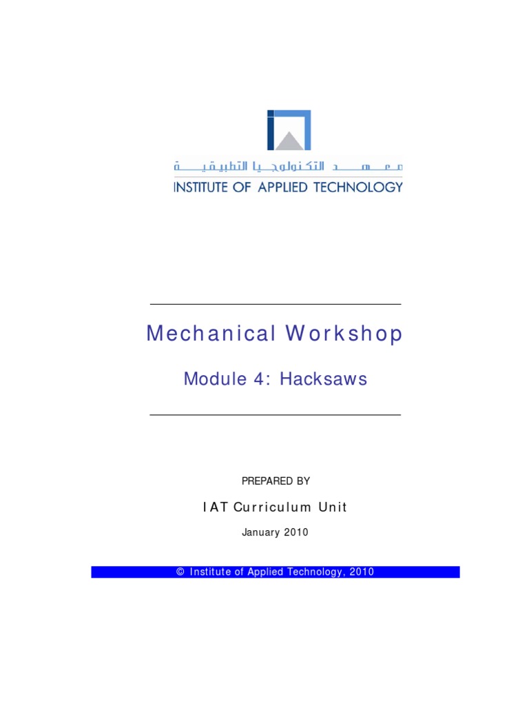 Atm-1022 Mechanical Workshop Module 4 | PDF | Mechanical Engineering ...