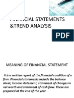 Financial Statements &trend Analysis