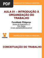 Aula 01 - Organizacao Do Trabalho