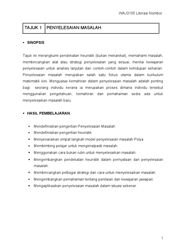 Penyelesaian Masalah Pdf