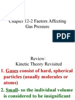 Chapter 12-2 Factors Affecting Gas Pressure
