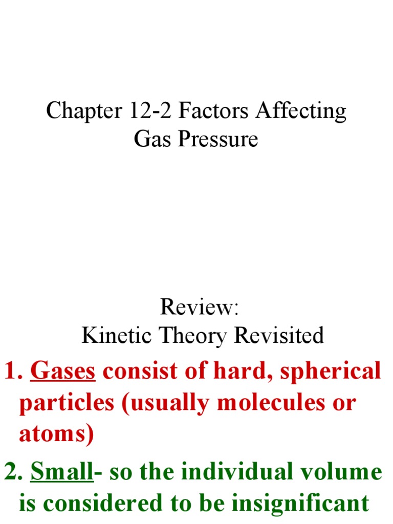 Chapter 122 Factors Affecting Gas Pressure PDF