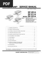 Download Service Manual Copier Sharp SF-2014 SF-2114 SF-2214 by danielsigfrido SN127807998 doc pdf