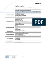 Responder Training Documentation Form