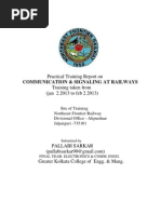 Download Railway Project  Report ECE by Pallabi Sarkar SN127810975 doc pdf