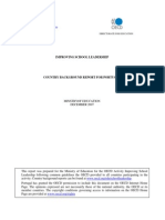 Improving School Leadership - Country Background Report for Portugal - OECD