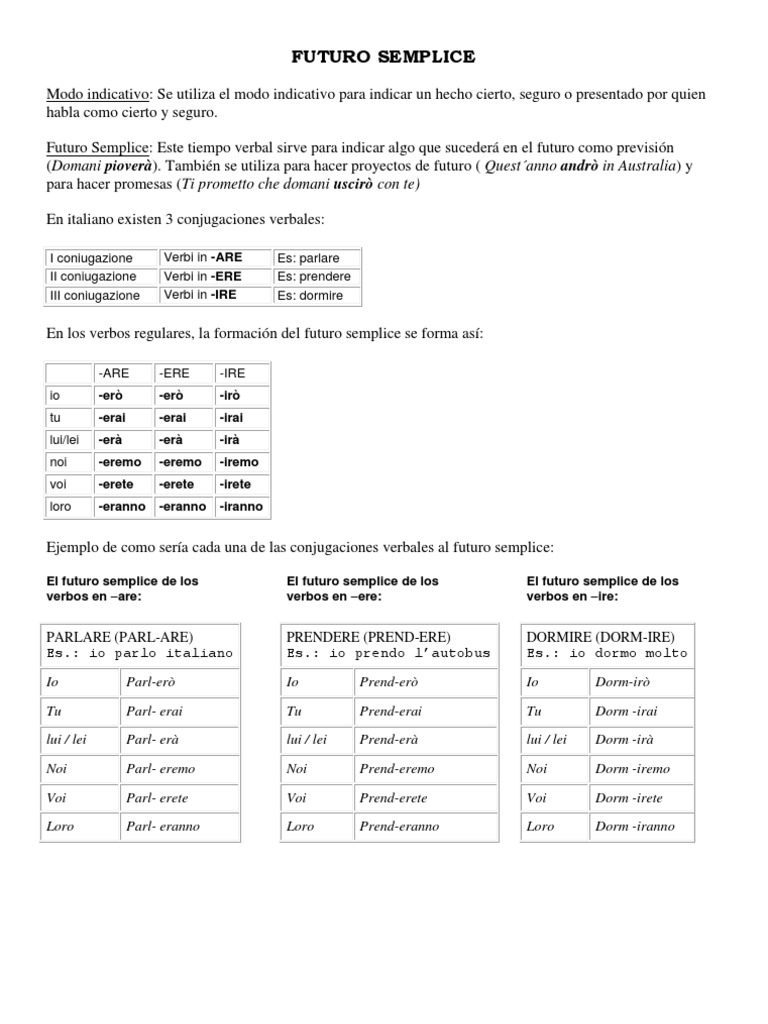 Futuro Semplice