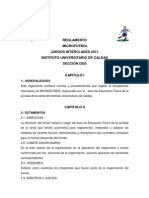 Reglamento Microfutbol Juegos Interclases 2011
