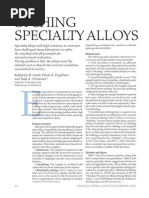 Etching Specialty Alloys