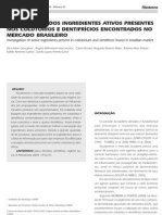 investigação do ingredientes nos dentif e colutor