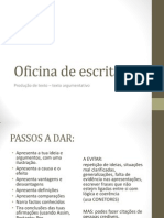 Oficina de Escrita - Tema Infidelidade Matrimonial