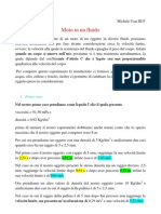 Il Moto Di Un Corpo in Un Fluido