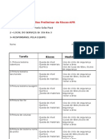 Analise Preliminar de Risco