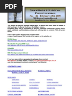 Download Mental Health Bulletin No 194 February 23rd 2009 by Health Library SN12786316 doc pdf