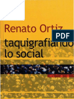 Ortiz, Renato - Taquigrafiando lo social