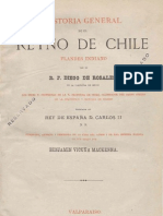 Historia General Del Reino de Chile (Tomo 1) Diego de Rosales.