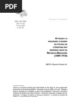 A ficção e a realidade - a imagem da polícia na literatura da polícia nos primeiros anos da república brasileira