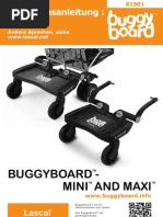 Lascal BuggyBoard Mini and Maxi Owner Manual 2013 (Deutsch) PDF