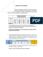 Ejercicios de Transporte