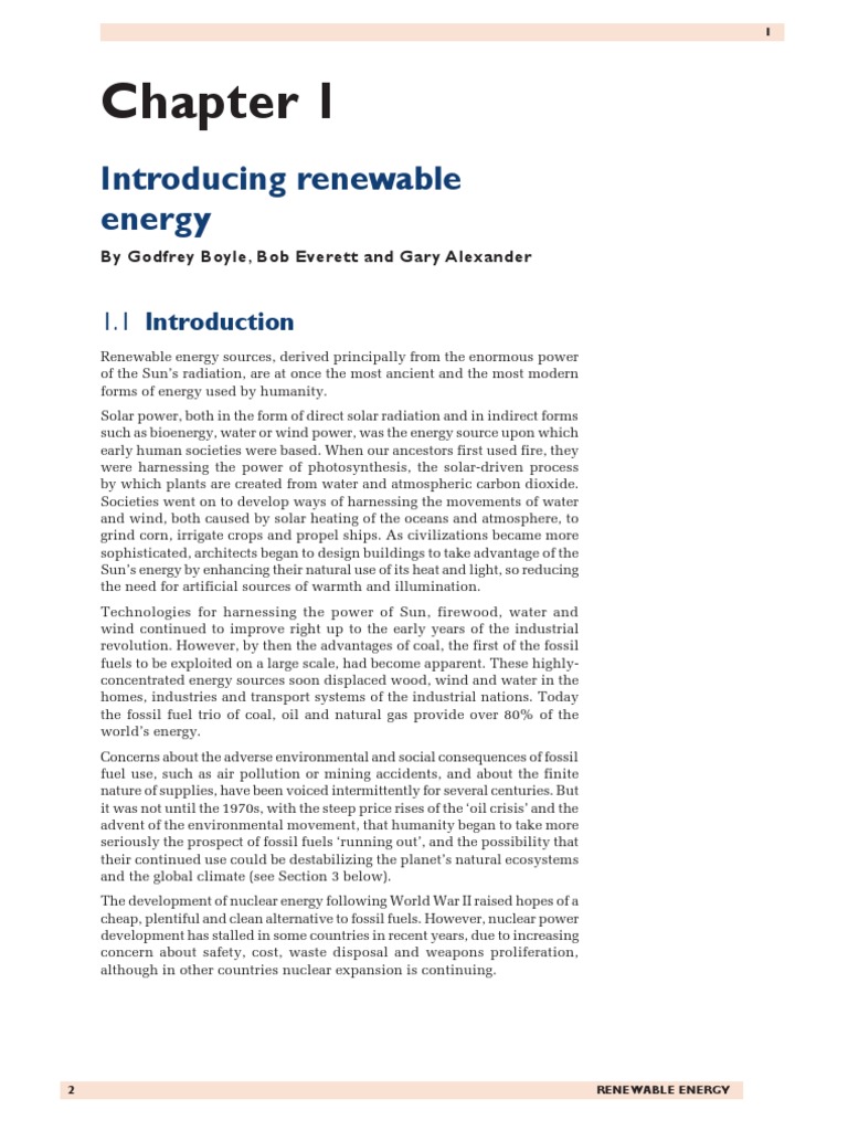 Introduction to Renewable Energy | PDF | Renewable Energy | Greenhouse Gas