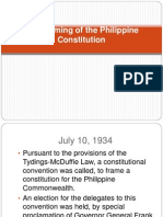 Framing the 1935 Philippine Constitution