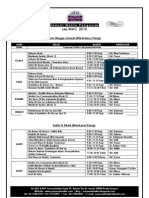 Jadual Pengajian YT MAC 2013