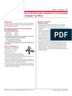 Banner - Assay and Identification of Clotrimazole Contained in A Formulation With Metronidazole in Sofgels by HPLC