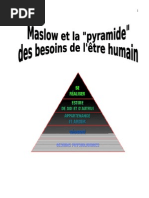 Maslow Et La Pyramide Des Besoins (G.M.)