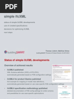 Simple IfcXML - Presentation Summary Phase1