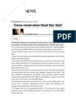 Cores Reveal When Dead Sea 'Died': Science & Environment