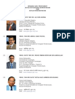 Senarai Ahli Mesyuarat Ketua Setiausaha Kementerian Dan Ketua Perkhidmatan 2013