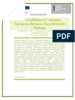 EuroBac Diploma Comenius multilateral 2013