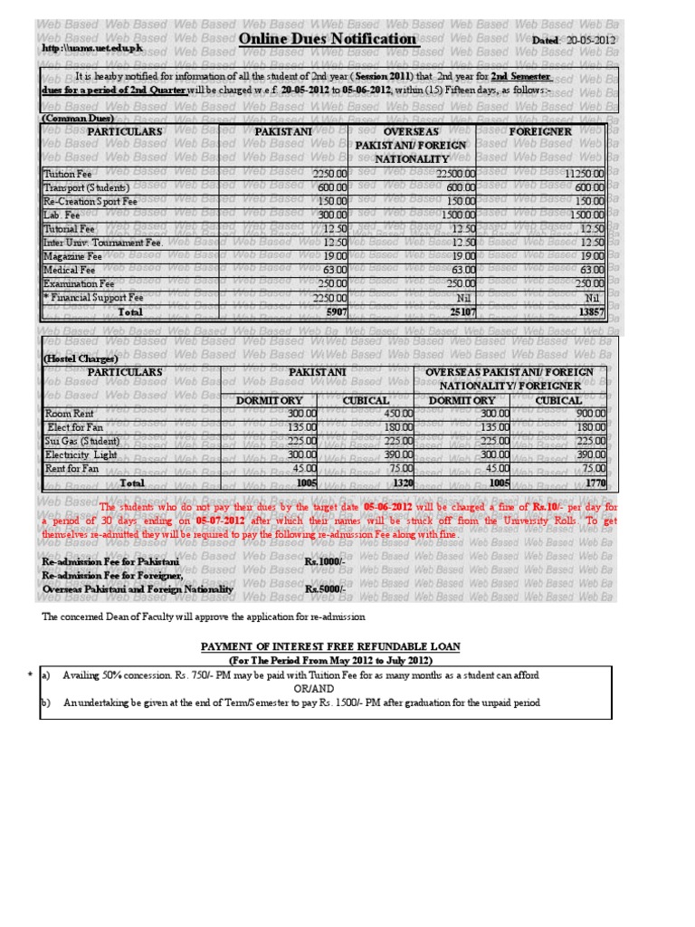 Fee Schedule | PDF