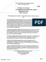 #135 Guidance For Industry Validation of Analytical Procedures For Type C Medicated Feeds Draft Guidance