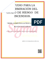 ESTUDIO PARA LA DETERMINACIÓN DEL GRADO DE RIESGO  DE INCENDIOS DE CREI CENTRO REGULADOR DE EMERGENCIAS INDUSTRIALES (Reparado)
