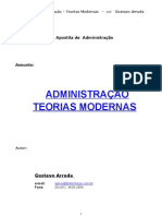 APOSTILA Adm TeoriasModernas Arruda