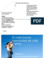 Matrimonio, Comunidad de Vida y Amor