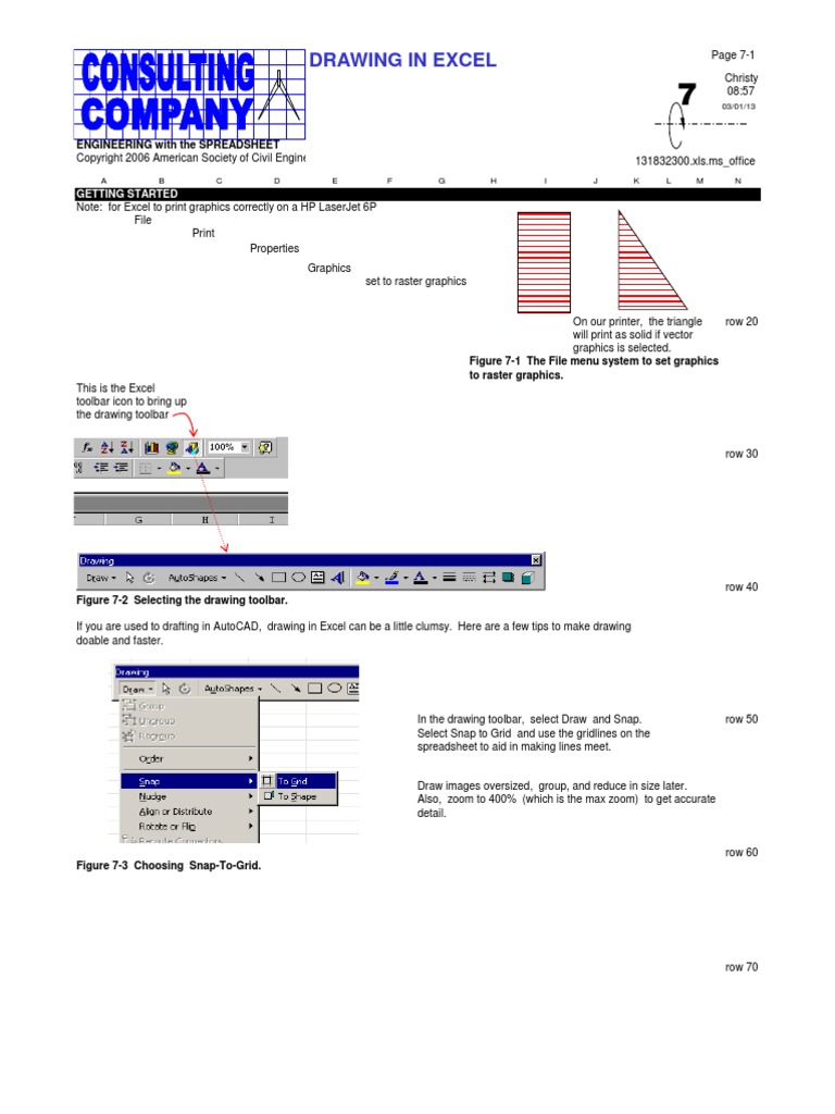 _7 Drawing in Excel | Graphics | Microsoft Excel