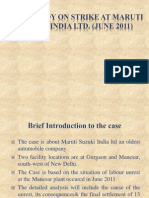 Case Study On Strike at Maruti Suzuki India