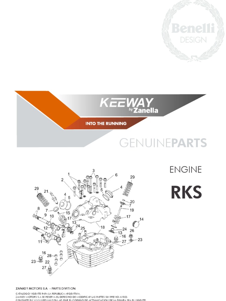 Despiece Motor Keeway RKS (Idioma Castellano) | PDF