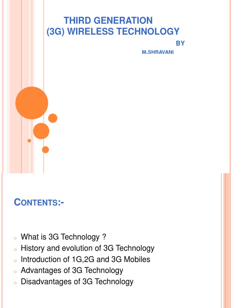 Understanding 3G Wireless Technology | PDF