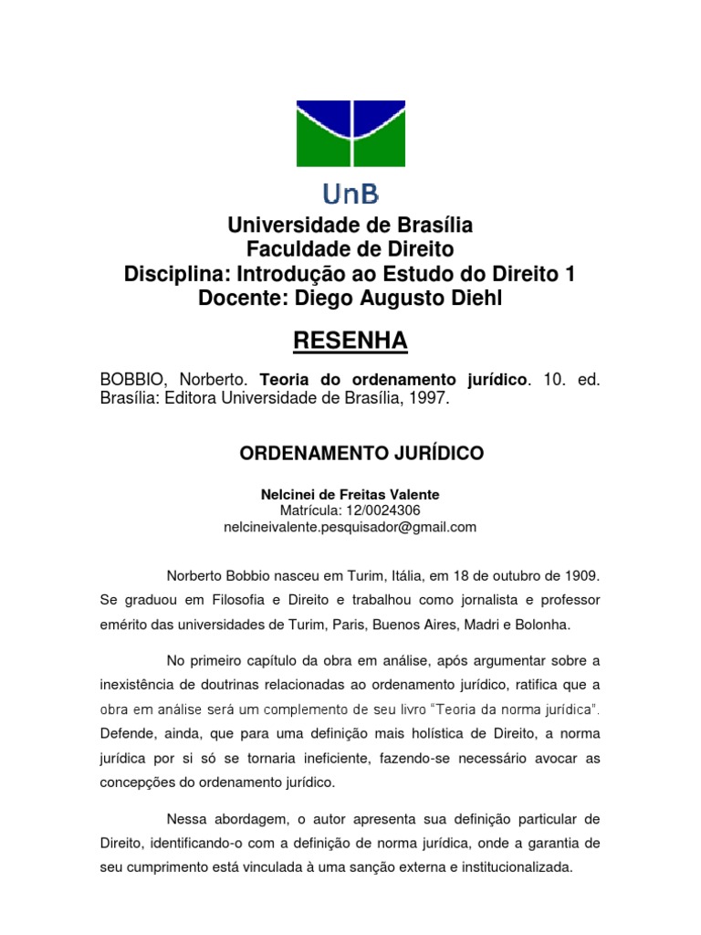 ordenamento jurídico Estado Ciência e Tecnologia