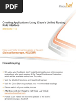 BRKCDN-1116 - Creating Applications Using Cisco Unified Routing Rule Interface PDF