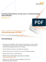 BRKCDN-1116 - Creating Applications Using Cisco Unified Routing Rule Interface PDF