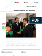 28-02-13 Boletin 1426 Roberto y EPN respaldan a los maestros contra la corrupción
